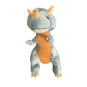 HugFun Plush Variegated Blue Triceratops Dinosaur 20” Large Stuffed Animal Toy